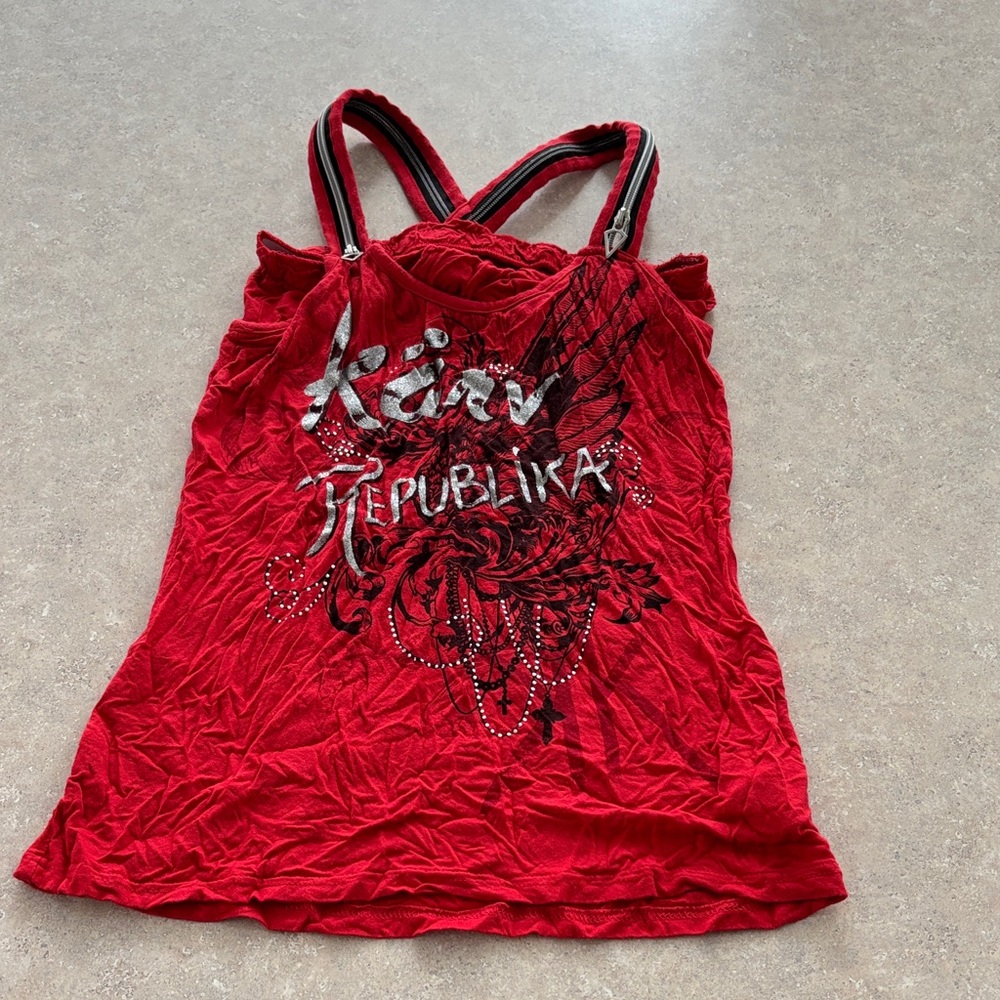 Karv Republic Red Women's Tank Top